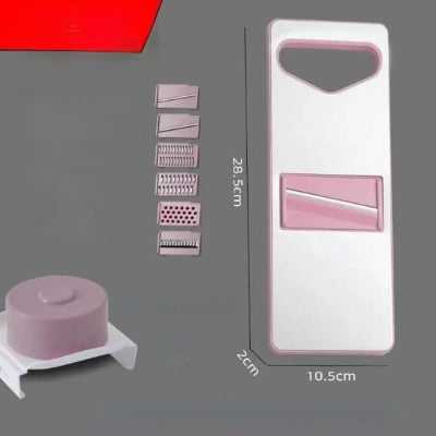 mandoline cuisine antibactérienne variante rose